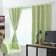 Thermal Insulated Curtains Blackout Window Curtain Panels Eyelet Hooks
