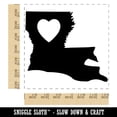 thumbnail image 2 of Louisiana State with Heart Square Rubber Stamp Stamping Scrapbooking Crafting - Medium 1.75in, 2 of 7