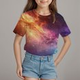 thumbnail image 2 of ZTKWD Boys Girls Kids Shirts Short Sleeve 3D Print Graphic Funny Colorful Summer Tee Shirts 6-16 Years, 2 of 4
