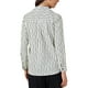 thumbnail image 3 of Camisas de mujer de rayas con botones, blusa casual de manga larga, camisa elegante para oficina, 2XL, blanca y negra, 3 of 6