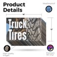thumbnail image 2 of Pickup Truck Tires Vinyl Decal 5 Pack of 12 Inch x 16 Inch Weatherproof Heavy-Duty Adhesive Backing | Durable Products, Auto Shops, Affordable Pricing | Made in USA, 2 of 6
