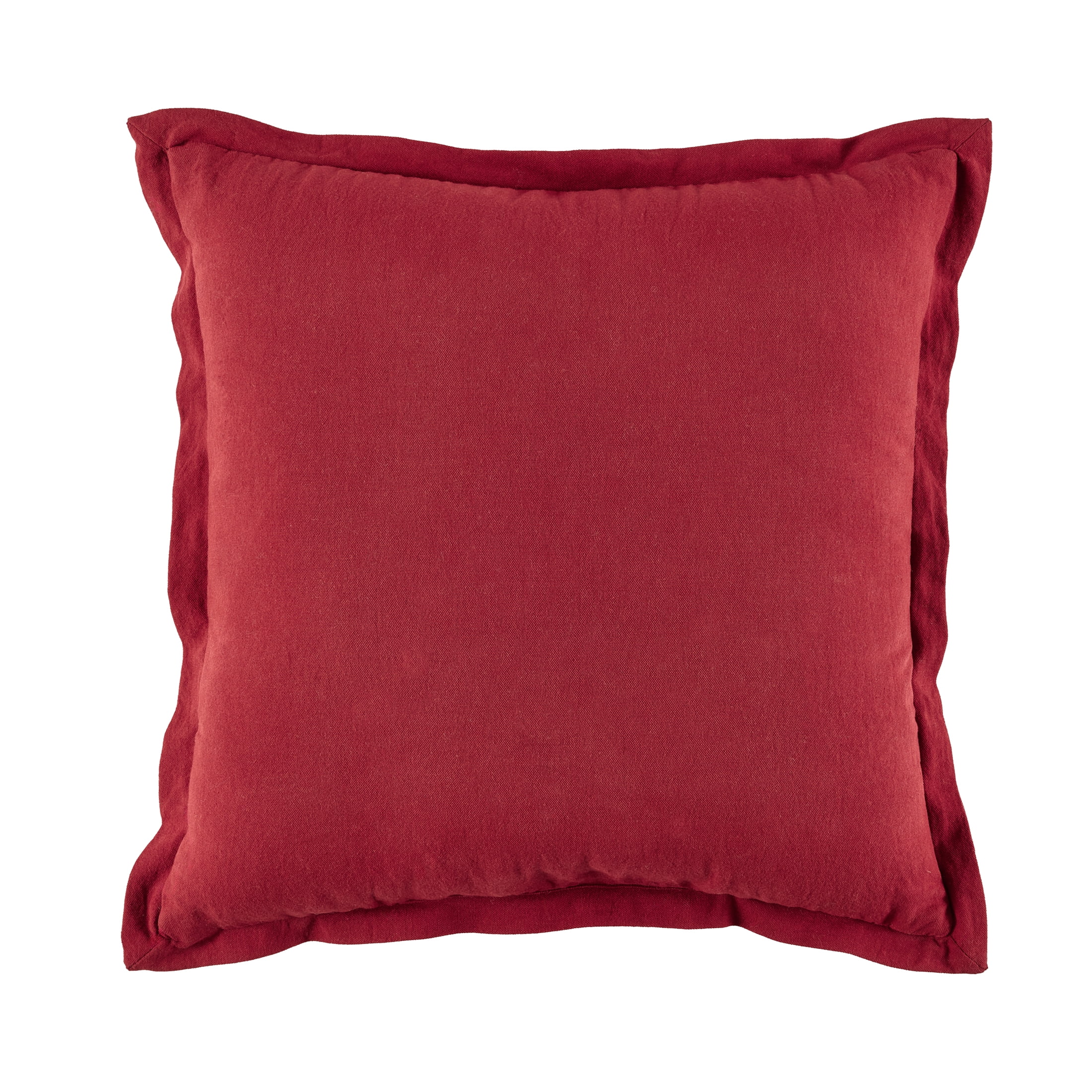 Better Homes & Gardens 20 in x 20 in Embroidered Holiday Tree Throw Pillow, Red/Multi
