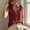 Wine, variant on ZGRBOU Womens Sleeveless Button Down Shirts Summer Cotton Linen V Neck Blouses Solid Color Casual Work Tank Tops