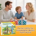thumbnail image 3 of Gryxpox 100Pcs Magnetic Blocks - Building Cubes, STEM Learning Sensory Construction Blocks Set for Kids, 3-10 Years Old Boys Girls Birthday Gift, 3 of 8