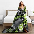 thumbnail image 6 of Soccer Blanket for Boys Girls Kids Soccer Blanket Gifts 60" x 80" Flannel Football Sport Throw Blanket for Bed Living Room Sofa Couch Soft Warm Lightweight Cozy Soccer Decor, 6 of 6