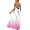 thumbnail image 2 of ATOGUTA Tween Girl Dresses Boho Spaghetti Strap Summer Vacation Beach Bodycon Maxi Dress Size 5T-14. Hot Pink, 2 of 6