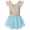 Flower Blue, variant on Ballet Leotard for Girls Toddler Dance Dress Outfit with Skirt Ruffle Sleeve 3-8Y