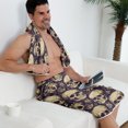 thumbnail image 7 of Colevkie Men's Soft Absorbent Bath Skirt & Towel 2 Pieces Set Adjustable Lightweight Beach Towel Shower Skirt Bath Wrap Set for Bathroom Home Sauna Hotel Printed Skulls Pattern, 7 of 7