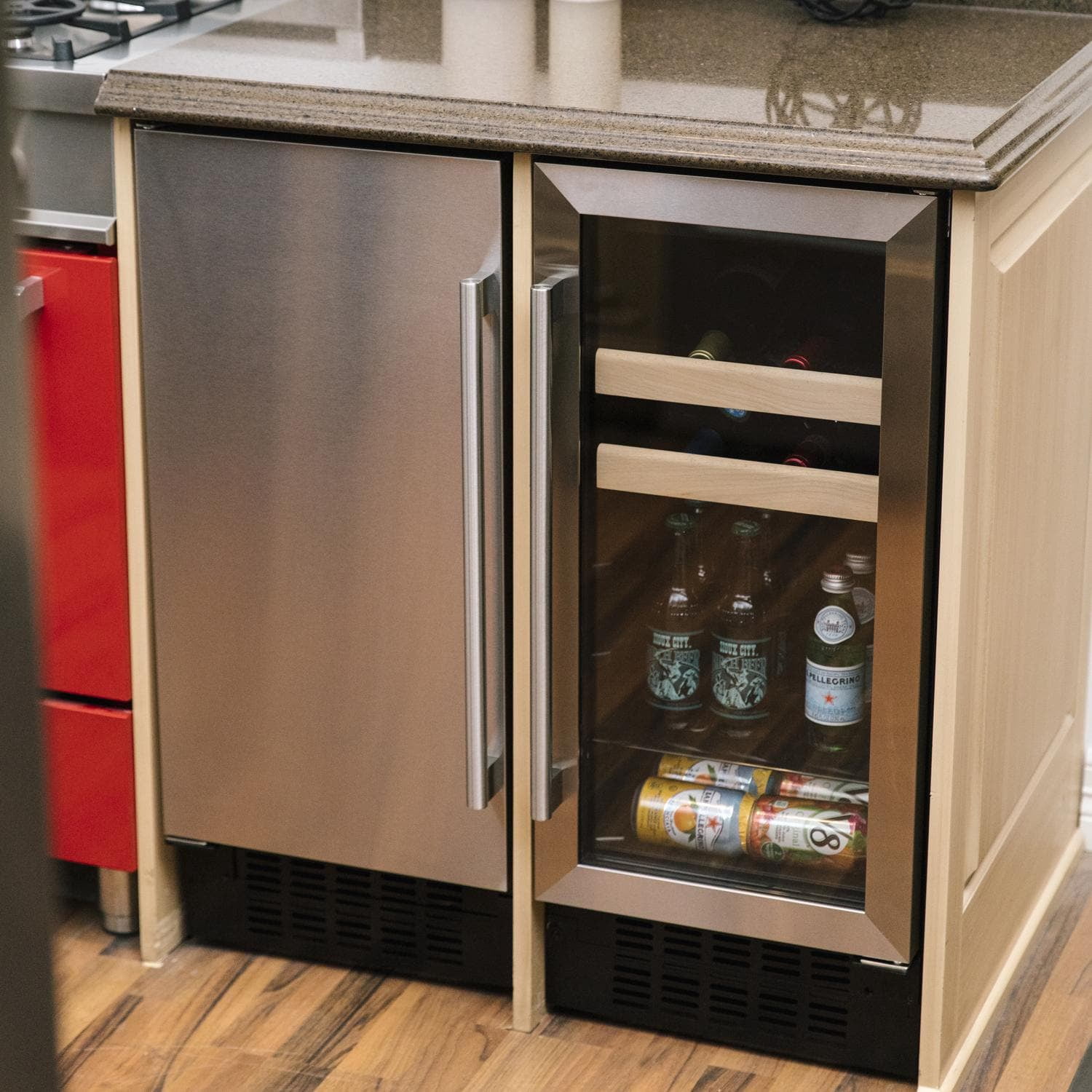 Azure 15-Inch 3 Cu. Ft. Beverage Center - Stainless Steel - A115BEV-S