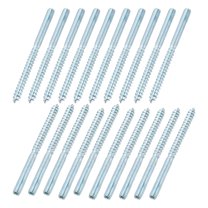 20Pcs M6 Hanger Bolts, 3.54"(90mm) Length Double Headed Hanger Bolts