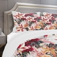 thumbnail image 4 of Designart 'Floral Pattern with Roses and Lily' Modern & Contemporary Bedding Set - Duvet Cover & Shams, 4 of 4