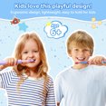 thumbnail image 3 of JTF J60 Kids Electric Toothbrush Replacement Brush Heads, Pack of 6, Blue, 3 of 3