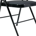 thumbnail image 6 of UbesGoo 6-Pack Padded Fabric Seat & Back Portable Stacking Folding Chairs Black, 6 of 10