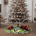 thumbnail image 4 of Balery Football Doodle Printed Christmas Tree Skirt , Merry Christmas Party Christmas Tree Decoration,Adjustable Tree Skirt-48", 4 of 6