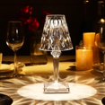 thumbnail image 2 of 3colors Diamond Table Lamp Crystal Led Bar Table Lamp Rechargeable Touch Sensor Dimming Bedside For Bedroom Decor, 2 of 5