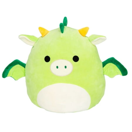 Squishmallows Ultra Soft Child Kellytoy Dexter the Dragon, Green, 12"