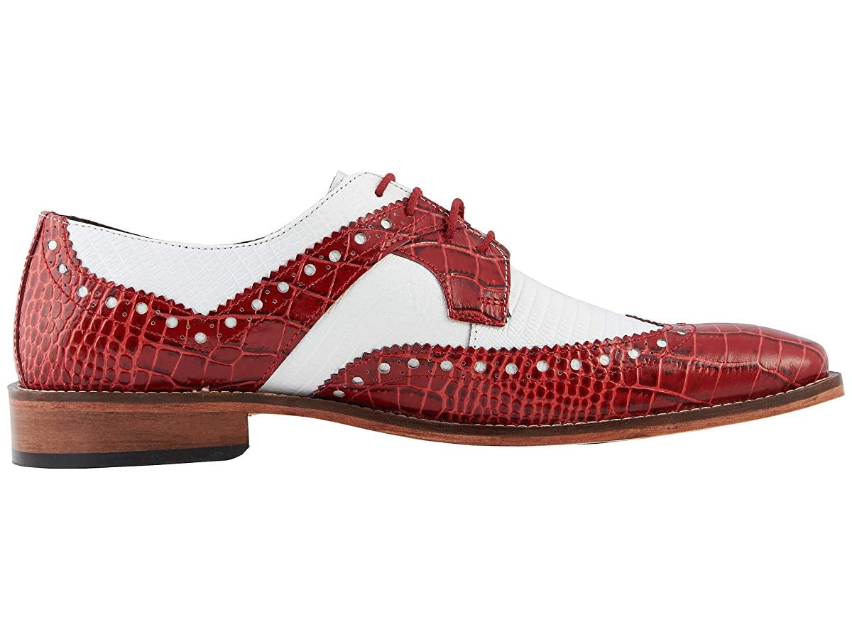 Stacy Adams Gusto Wingtip Oxford Red 