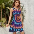 thumbnail image 5 of Yellow Flower Center Mandala Sundress Sleeveless Dress Summer Women Clothes Dress for Women Dresses, 5 of 7