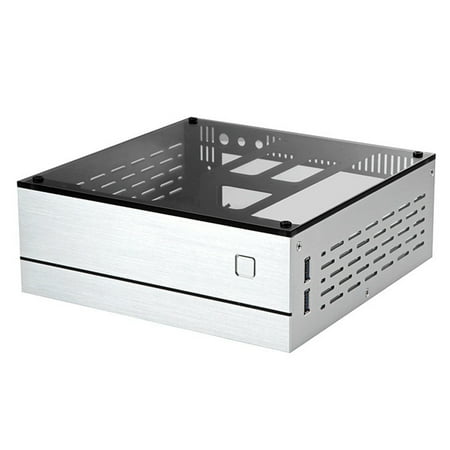 

B01 Mini ITX Computer for Case Chassis Aluminum/Glass Briefcase Home Theater AC-DC HTPC Computer Box Desktop PC Enclosur
