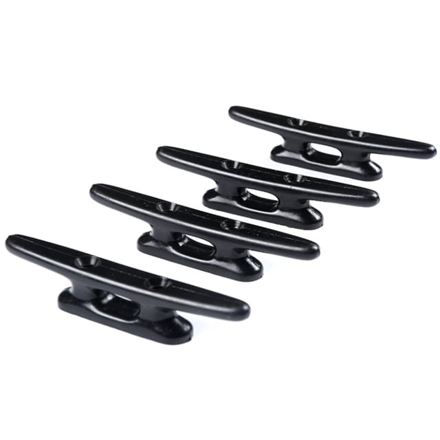 Paquete de 4 Pulgadas Tacos Negros para Barcos Kayak Muelle Canoa Nailon Negro Fuerte