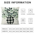 thumbnail image 5 of GOSMITH  Green Eucalyptus Leaves Spring Throw Pillow Covers Greenery Buffalo Plaid Outdoor Spring Summer Farmhouse Decorations Decorative Throw Pillows Cases for Home Couch Sofa Decor White, 5 of 5