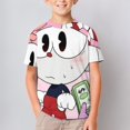 thumbnail image 4 of Cuphead T-Shirts for Boys Girls, Kids 3D Print Short Sleeve, Unisex Crew Neck Tee Shirts for Youth, 4 of 9