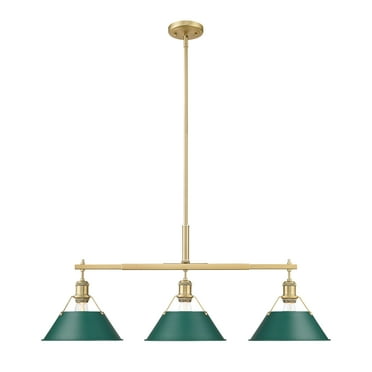 Golden Lighting 3306-Lp Bcb Orwell 3 Light 36" Wide Linear Pendant - Brushed Champagne
