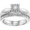 Keepsake Sterling Silver 1/4ctw Diamond Pr Bridal
