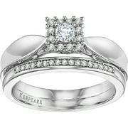 Keepsake Sterling Silver 1/4ctw Diamond Pr Bridal