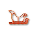 thumbnail image 1 of Santa Sleigh Cookie Cutter- Expédition Rapide - Arêtes Vives - Qualité Exceptionnelle, 1 of 4