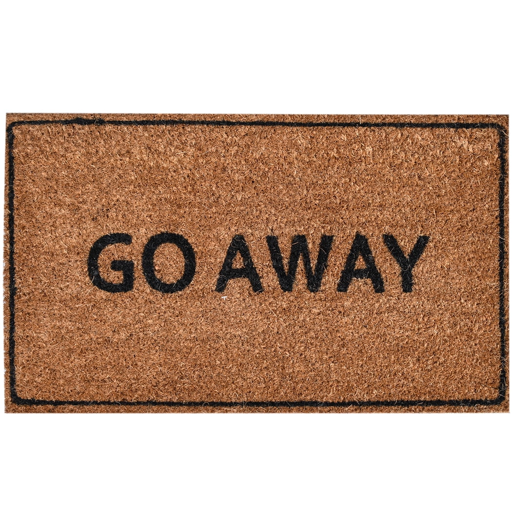 Ninamar Door Mat Come Back with a Warrant Natural Coir One Size Multi Color