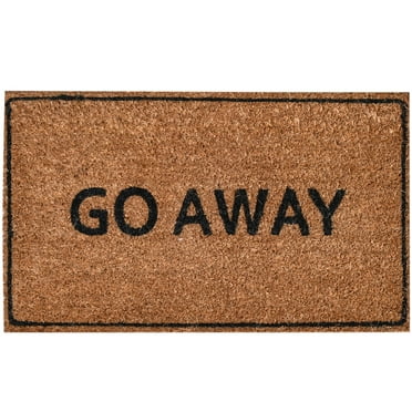 Ninamar Door Mat Go Away Natural Coir - 29.5 x 17.5 inch