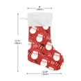 thumbnail image 2 of Ryvnso Christmas Stockings Santa Claus Gifts 17.7" Large Stocking Decoration 1 Pack, 2 of 7