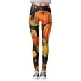 thumbnail image 3 of Halloween Leggings for Women Elastic High Waist Slim Fit Funny Spooky Print Lifting Tights Pants Workout Yoga Pants, 3 of 5