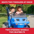 thumbnail image 6 of Step2 Side-by-Side Push Around SUV Blue Two-Seater Stroller Push Car for Toddlers, 6 of 8