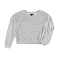 thumbnail image 1 of Sudadera de terciopelo Aeropostale para mujer, gris, mediana Aeropostale Camisa de entrenamiento, 1 of 2