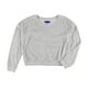 thumbnail image 1 of Sudadera de terciopelo Aeropostale para mujer, gris, mediana Aeropostale Camisa de entrenamiento, 1 of 2