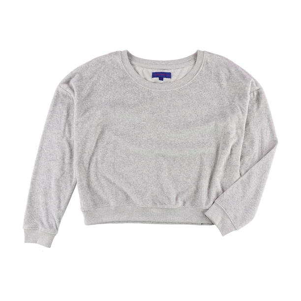 Sudadera de terciopelo Aeropostale para mujer, gris, mediana Aeropostale Camisa de entrenamiento