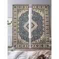 thumbnail image 3 of Sheer Curtains 96 Inches Long 2 Panels, Retro Traditional Ethnic Style Rod Pocket Curtain Voile Draperies, Boho Tribal Abstract Flower Light Filtering Window Treatment for Living Room Bedroom, 3 of 8