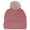 Pink, variant on Women Pom Pom Beanies Hat, Winter Hats for Women Cold Weather Warm Knit.