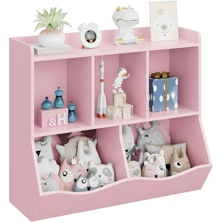 Towallmark Kids Bookshelf and Bookcase Toy Storage Multi Shelf with Cubby Organizer Cabinet for Boys Girls for Children Playroom Hallway Kindergarten School