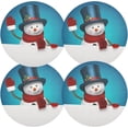 thumbnail image 2 of GZHJMY Christmas Snowman Placemats 1Pcs,Holidays PVC Weave Place Mats Table Mats Non-Slip Easy to Clean for Home Kitchen BBQ Party Table Decor,15.4", 2 of 7
