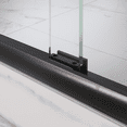 thumbnail image 4 of Seawin Strada Bypass Sliding Shower Door 56 - 60 in. W x 76 in. H Matte Black Hardware 3/8 inch (10 mm) Thick Clear Glass Matte Black, 4 of 8