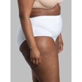 thumbnail image 4 of Fruit of the Loom Women's Eversoft Cotton Brief Underwear, Tag Free & Breathable, Available in Plus Size, Brief-Cotton-10 Pack-White, 14, 4 of 6