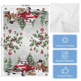 thumbnail image 5 of Grey Christmas Kitchen Towels Set of 2, Water Absorbent Dish Towel, Xmas Snowman Truck Snowflake Tree Balls Decorative Hand Towels - Quick Drying Cloth for Cooking Baking, 18x28 Inch, 5 of 8