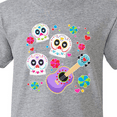 thumbnail image 4 of Inktastic Day of the Dead Owl Sugar Skulls and Guitar Youth T-Shirt, 4 of 5