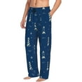 thumbnail image 2 of Balery Lighthouses and Anchors print Men's Pajama Pants,Ultra Lightweight Pjs,Lounge Pant-XX-Large, 2 of 9