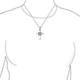 thumbnail image 3 of Bling Jewelry Unisex Viking Celtic Knot Cross Pendant Necklace for Men Sterling Silver 16 Inch, 3 of 5