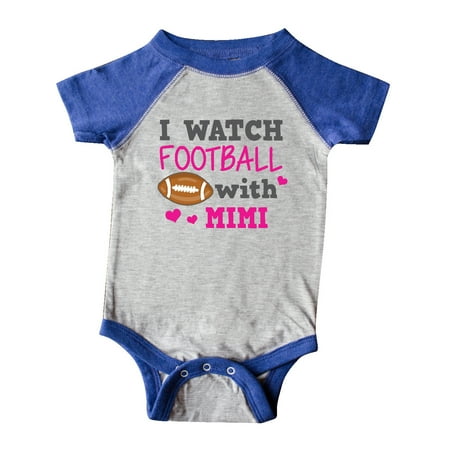 

Inktastic I Watch Football with My Mimi Gift Baby Girl Bodysuit