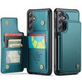 thumbnail image 1 of Funda para Samsung Galaxy S23 FE con tarjetero, funda tipo cartera para hombre y mujer con bloqueo RFID, funda de piel resistente con soporte y cierre magnético, a prueba de golpes, 1 of 10